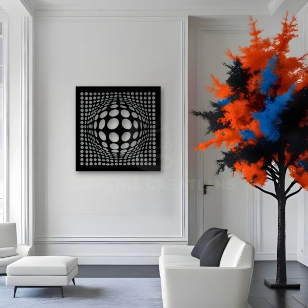 Illusion Pulse Orbital Vision – Metal Wall Art