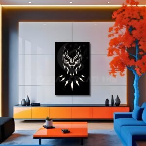 Panther’s Reign – Heroic Wall Frame – Metal Wall Art