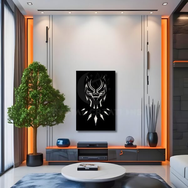 Panther’s Reign – Heroic Wall Frame – Metal Wall Art