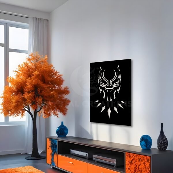 Panther’s Reign – Heroic Wall Frame – Metal Wall Art