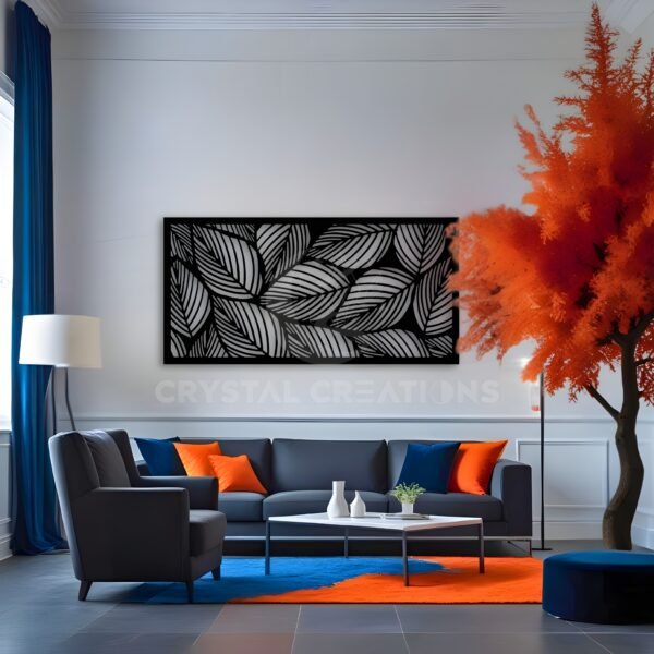 Whispers of Nature – Leaf Wall Frame – Metal Wall Art