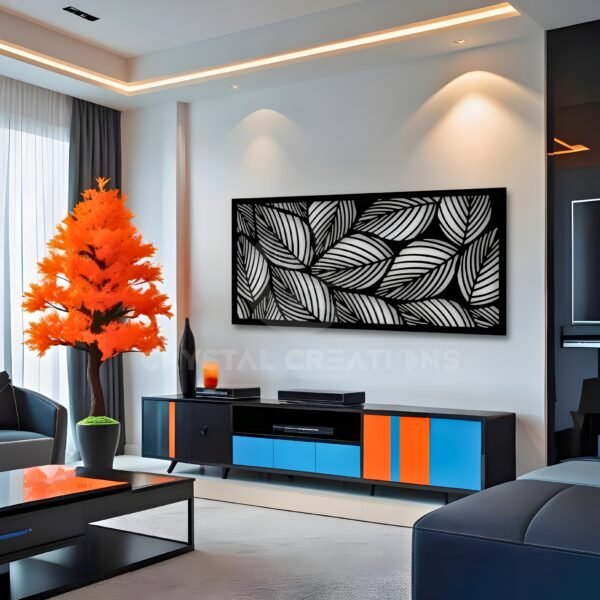Whispers of Nature – Leaf Wall Frame – Metal Wall Art
