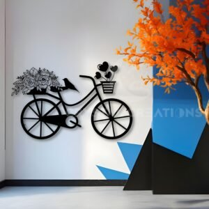 Love Ride – Bicycle Wall Frame – Metal Wall Art