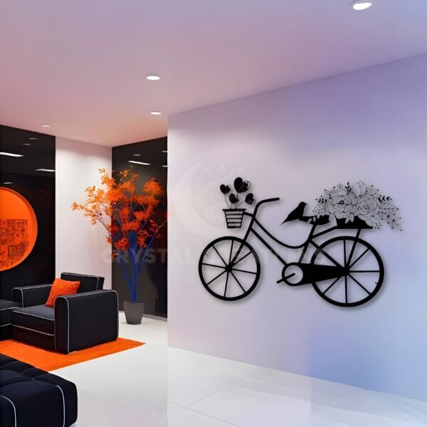 Love Ride – Bicycle Wall Frame – Metal Wall Art