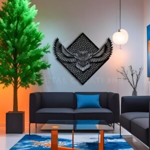 Eyes of Wisdom – Artistic Owl Decor - Metal Wall ART