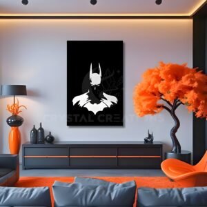 Knight in Shadow – Abstract Batman Metal Wall ART