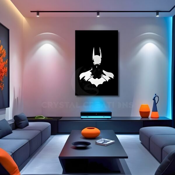 Knight in Shadow – Abstract Batman Metal Wall ART