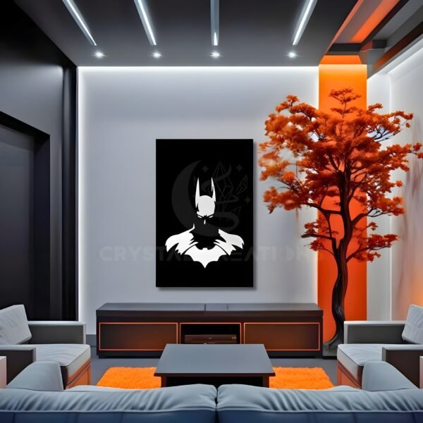 Knight in Shadow – Abstract Batman Metal Wall ART