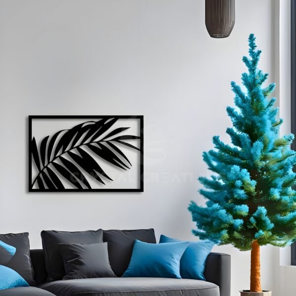 Shadow Leaf – Minimal Nature Metal Wall ART