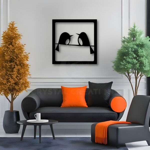 Love Birds – Romantic Metal Wall ART