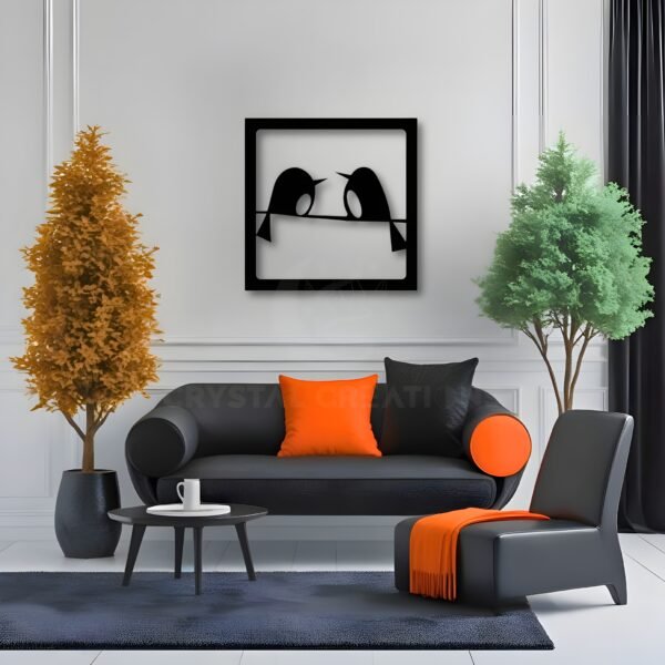 Love Birds – Romantic Metal Wall ART