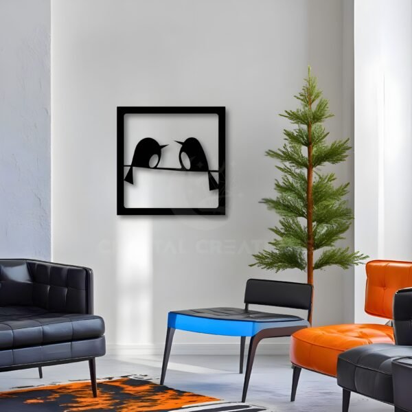 Love Birds – Romantic Metal Wall ART