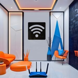 Wi-Fi Zone – Modern Wall Sign - Metal Wall ART