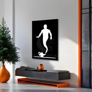The Genie Wishes in Motion - Metal Wall ART