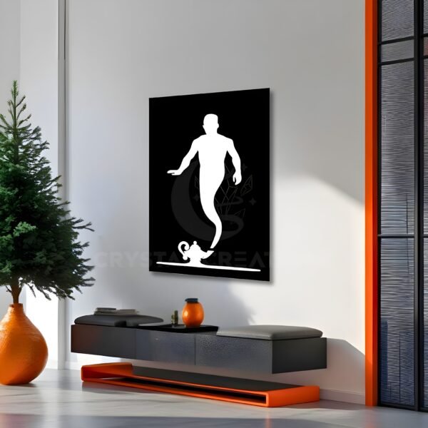 The Genie Wishes in Motion - Metal Wall ART