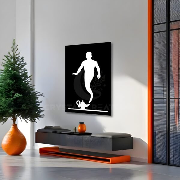 The Genie Wishes in Motion - Metal Wall ART