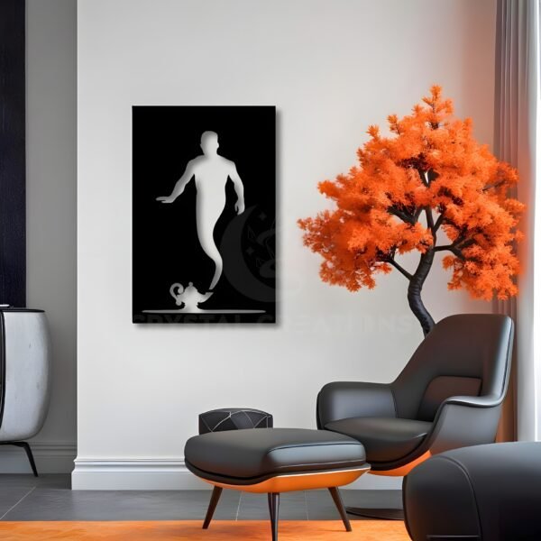 The Genie Wishes in Motion - Metal Wall ART