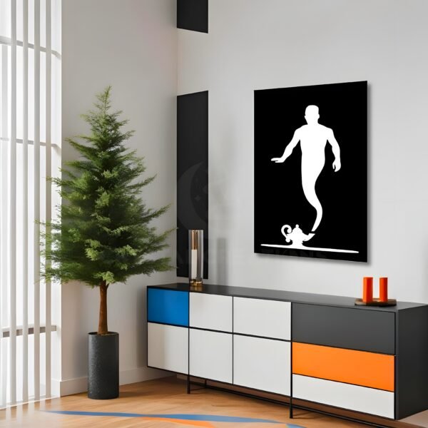 The Genie Wishes in Motion - Metal Wall ART