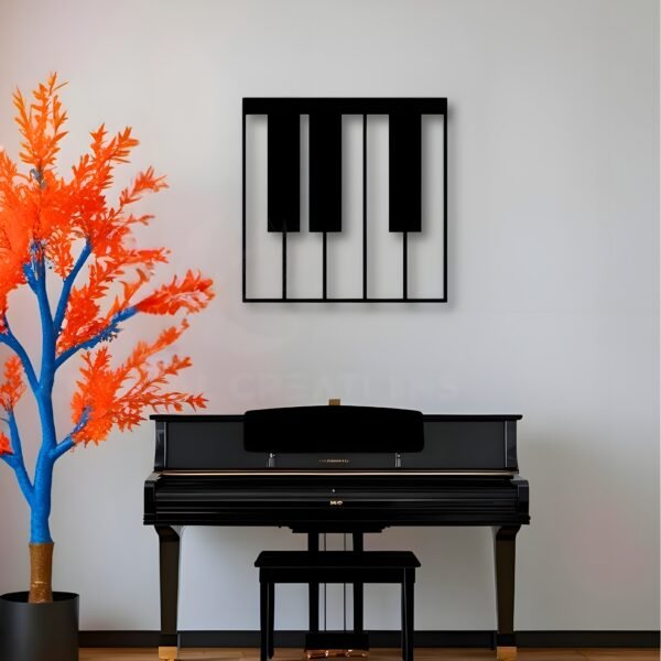 Melody in Minimal Key Elements - Metal Wall ART